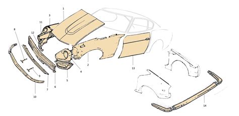 260z sheet metal schematic parts diagram|datsun 260 z parts.